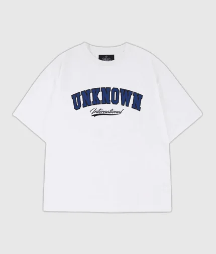 Unknown London College Logo T Shirt White 1