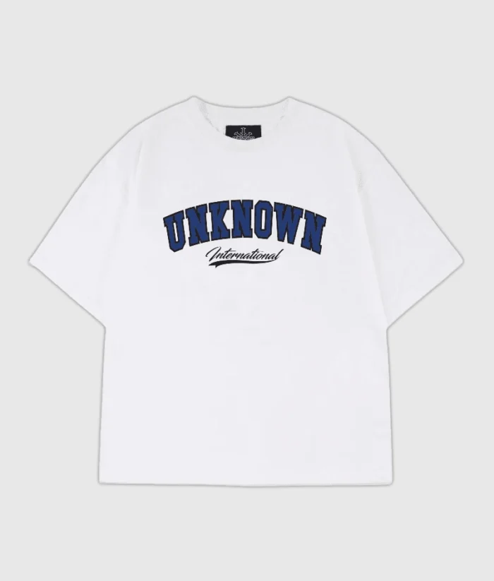 Unknown London College Logo T Shirt White 1